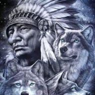 Wölfe Indianer